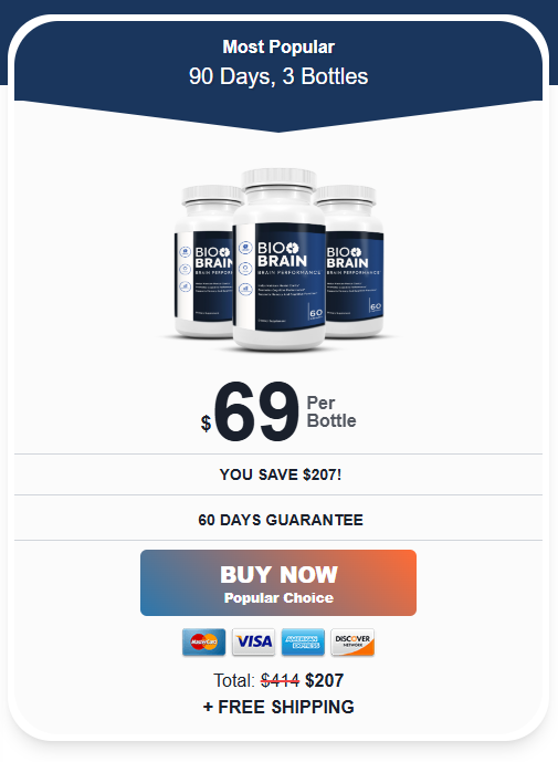 BioBrain 3 Bottles Offer